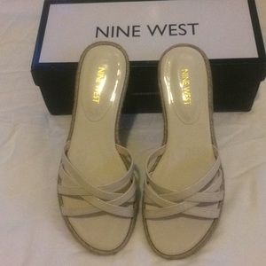 Off White Nine West Sandals - size 7.5
